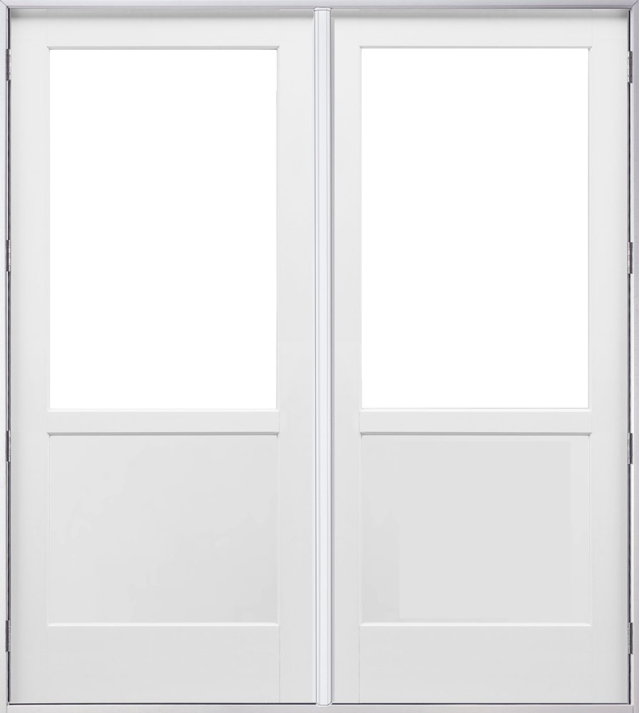 Shaker Hinged 2/3 Lite Patio Door
